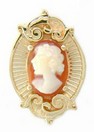 OVAL CAMEO W/GROOVE DESIGN