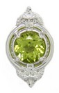 PERIDOT SLIDE W/6MM CENTER