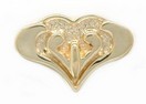 ALL GOLD HEART SPACER SLIDE