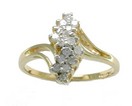 LDS 1/4CT CLUSTER RING