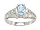 LDS OVAL SANTA MARIA AQUA & DIAMOND