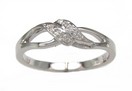 LDS WHITE GOLD DIAMOND RING  0.032CT