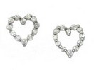 HEART SHAPE DIAMOND EARRINGS