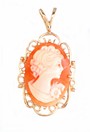 LDS OVAL CAMEO PENDANT