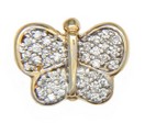 SOLID BACK DIAMOND BUTTERFLY SLIDE