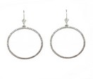 LDS 2 CT DIAMOND CIRCLE EARRING ON L