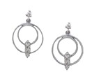 CIRCLE DIAMOND EARRINGS  0.24CT