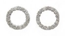 CIRCLE DIAMOND EARRINGS   0.48CT