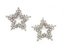 LADIES STAR SHAPED DIAMOND EARRINGS