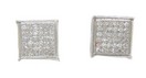 SQUARE MICRO PAVE DIAMOND EARRINGS