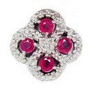 SOLID BACK RD RUBY & DIAMOND SLIDE