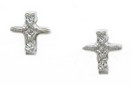 DIAMOND CROSS EARRINGS