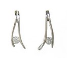 LDS DIAMOND BAR SET EARRINGS