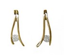 LDS DIAMOND BAR SET EARRINGS