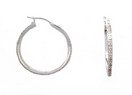 LDS DIAMOND HOOP EARRINGS