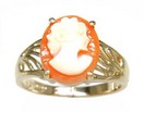 LDS OVAL CAMEO RING