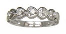 LADIES  HEARTS & DIAMOND RING