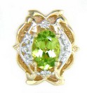 SOLID BACK OV PERIDOT SLIDE.