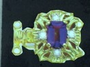 LDS E/C AMETHYST AND DIAMOND CLASP