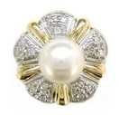 J- BACK FLOWER PETAL SLIDE W/PEARL &