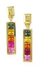 MULTI CR. SAPP DANGLE EARRINGS