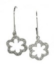 LDS 1/4 CT DIAMOND EARRING ON LEVERS