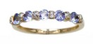 LDS TANZANITE  & DIAMOND RING