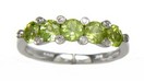 LDS PERIDOT & DIAMOND RING