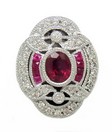 LDS ESTATE RUBY & DIAMOND SLIDE