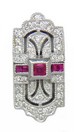 LDS ESTATE RUBY & DIAMOND SLIDE