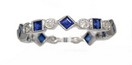 LDS SAPPHIRE & DIAMOND ETERNITY BAND