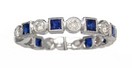 LDS SAPPHIRE & DIA ETERNITY BAND