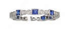 LDS SAPPHIRE & DIAMOND ETERNITY BAND