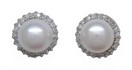 LDS PEARL & DIAMOND EARRING