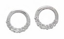 LDS DIAMOND JOURNEY CIRCLE EARRINGS