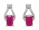 DIAMOND & RUBY EARINGS