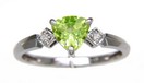 LDS TRILL PERIDOT & DIAMOND RING