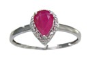 LDS P/S RUBY & DIAMOND RING