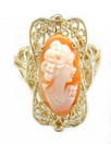 LDS OV CAMEO RING