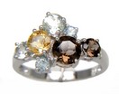 LDS MULTI COLOR QUARTZ RING