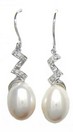 LDS PEARL & DIAMOND EARRINGS