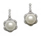 LDS PEARLS & DIAMOND EARRING