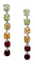 LDS RD MULT COLOR EARRING