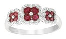 LDS RUBY & DIAMOND RING