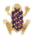 LDS SOL AMETHYST FROG SLIDE