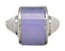 LDS BARREL LAVENDER JADEITE RING W/F