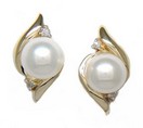 LDS PEARLS & DIAMONDS EARRINGS