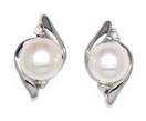 LDS PEARLS & DIAMONDS EARRINGS