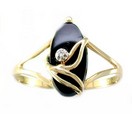 LDS ONYX-1 DIA RING