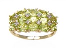 LDS PERIDOT & DIAMOND RING